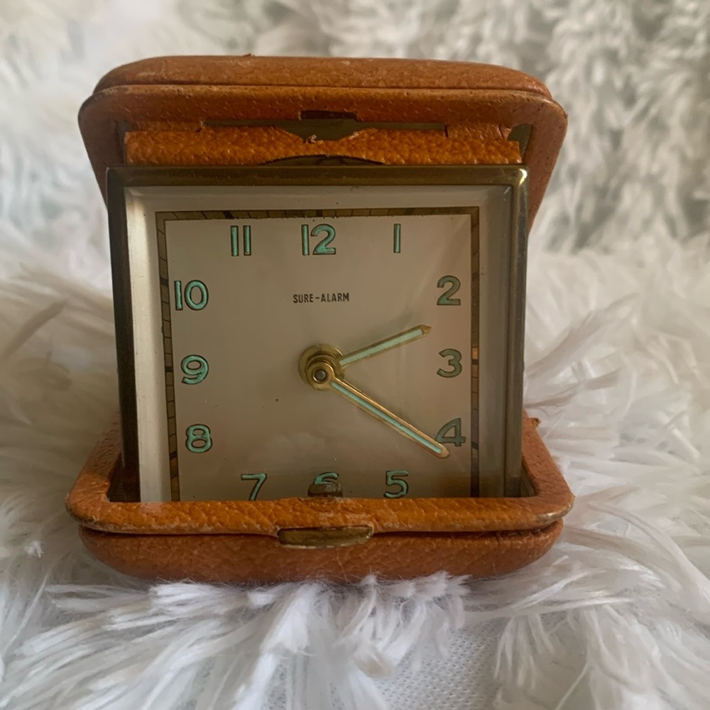 Vintage Sure-Alarm Travel Alarm Clock
